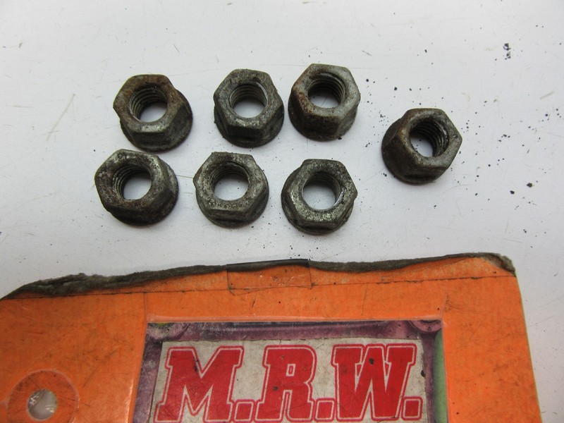 SET OF 7 NUTS NUT EXHAUST MANIFOLD TO CYLINDER HEAD ENGINE MOTOR 2.3L 2300