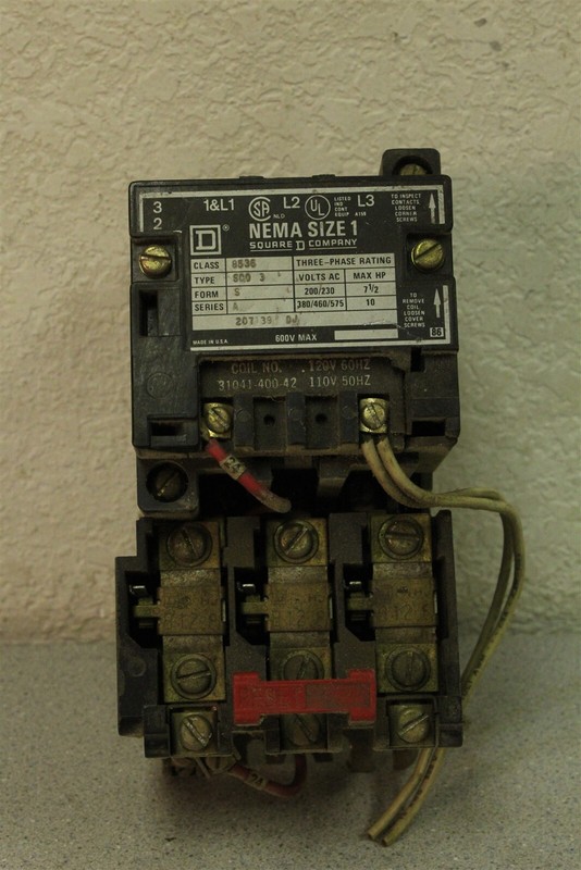 Square D NEMA Size 1 Class 8536 Type SCO series A 20739DJ *FREE SHIPPING*