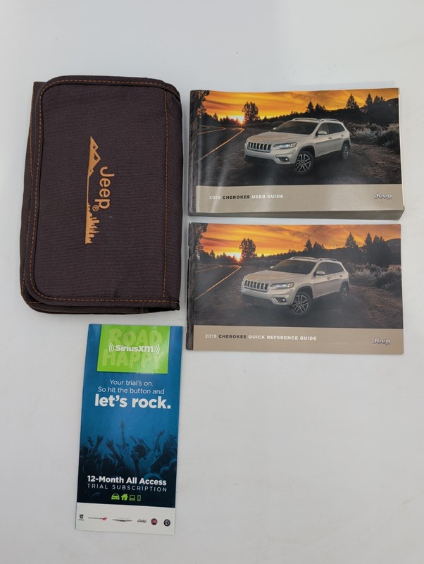 2019 JEEP CHEROKEE USER GUIDE OWNERS MANUAL SPORT V6 3.5 I4 2.0 2.4 TURBO 4WD