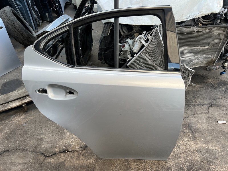 08-13 Lexus IS250 IS350 ISF REAR RIGHT PASSENGER SIDE DOOR SHELL Silver 1G1 OEM