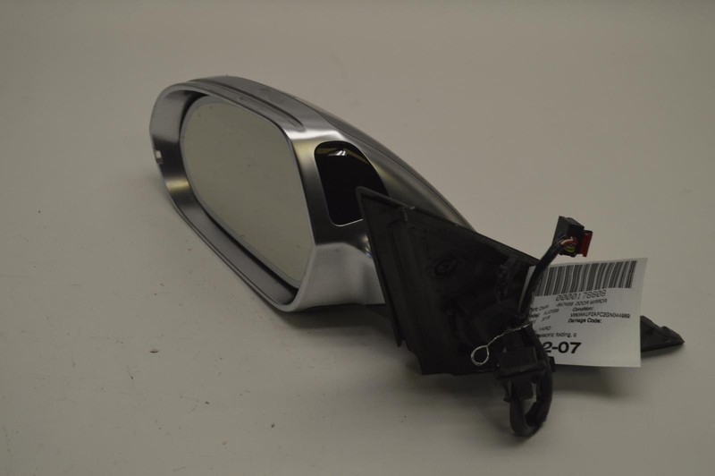 2014-2016 AUDI S6 FRONT LEFT DRIVER SIDE DOOR POWER FOLD MIRROR ALUMINUM OEM