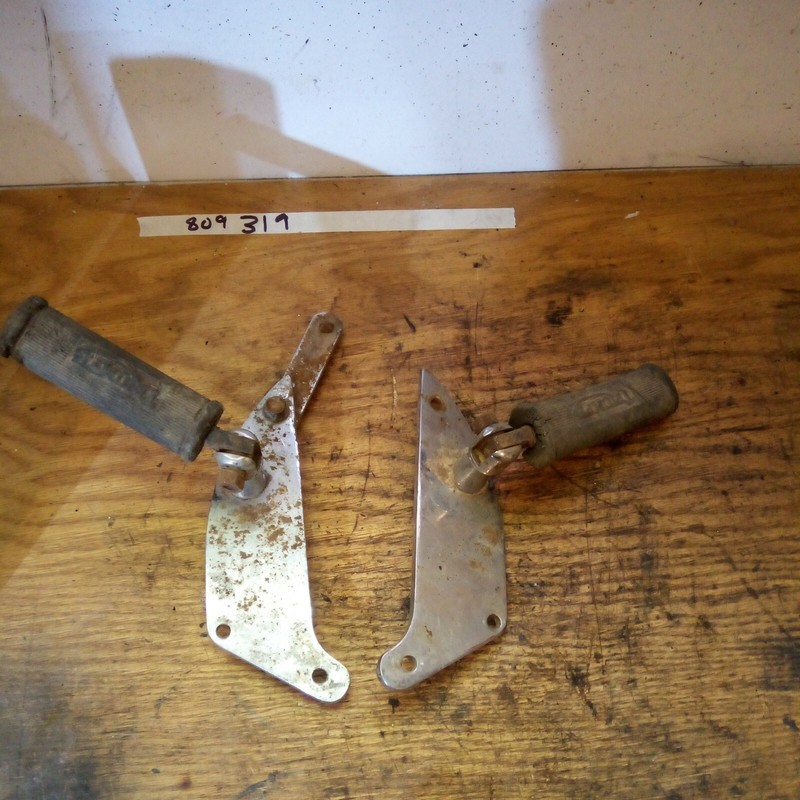 Triumph 750 REAR FOOT PEGS and mounts