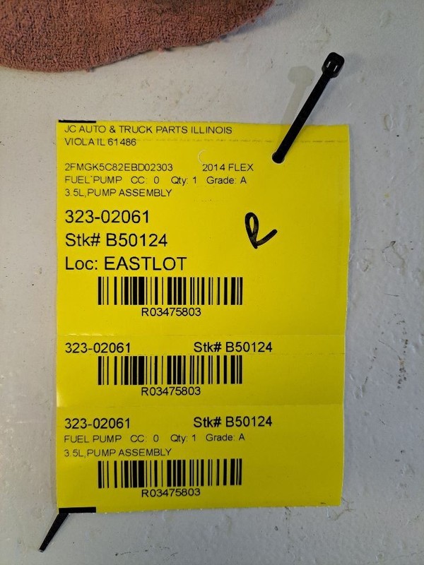 Fuel Pump 3.5L Tank Low Emissions California Fits 14-15 EXPLORER 3475803