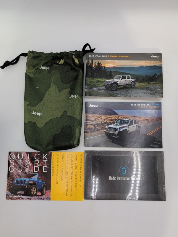 2023 Jeep Wrangler Owners Manual, Supplement Quick Start Guide With Cover