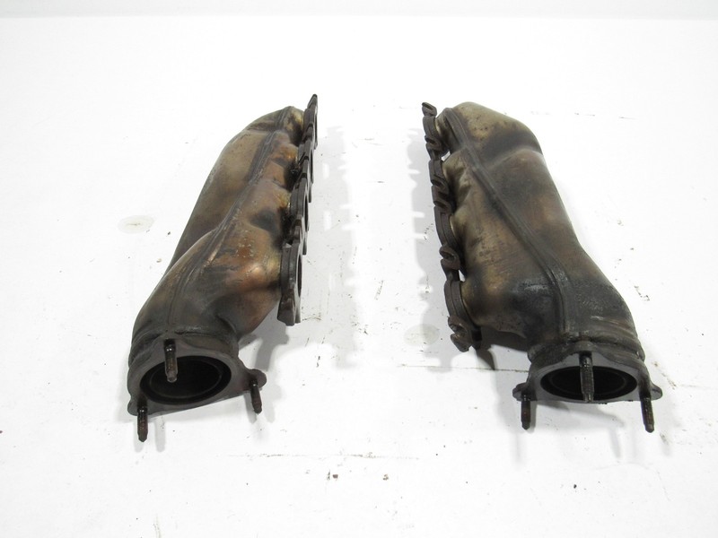 11-12 Audi A8 D4 2011 4.2L AWD Left Right Engine Exhaust Manifold Set Pair >:Y