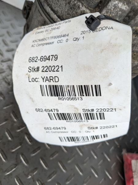 AC Compressor Fits 15-20 SEDONA 1056513