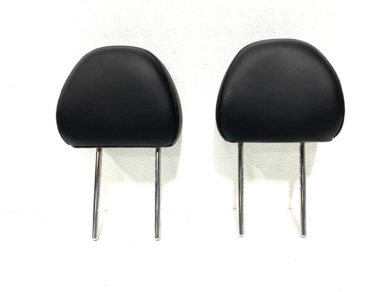 21-23 KIA K5 EX FRONT LEFT RIGHT 1ST ROW HEADRESTS SET BLACK LEATHER OEM #A0.41