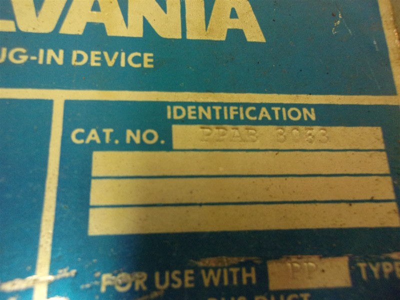 Sylvania PPAB 3068 30 Amps 480 Volts 3-Wire *FREE SHIPPING*