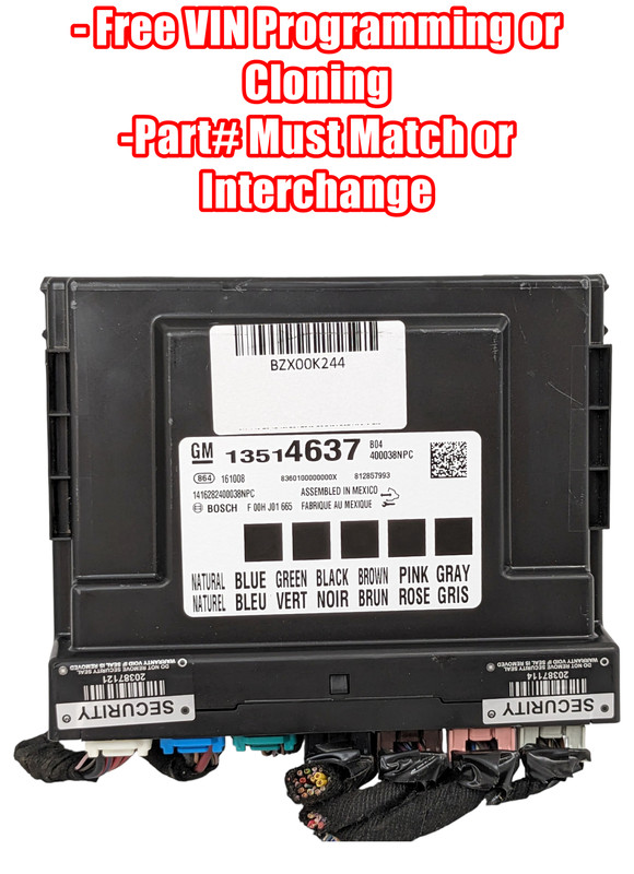PROGRAMMED 17-20 Cadillac Buick Chevrolet GMC Body Control Module Computer BCM