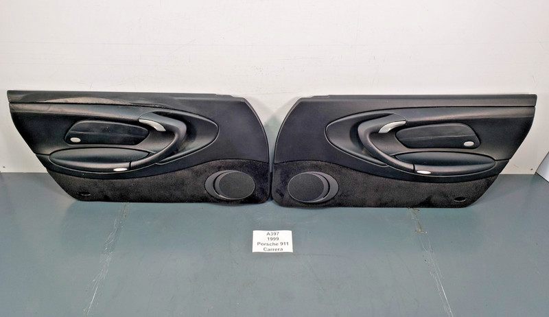 ✅ 99-04 OEM Porsche Carrera 911 996 Front Left Right Door Panel Trim Black SET *