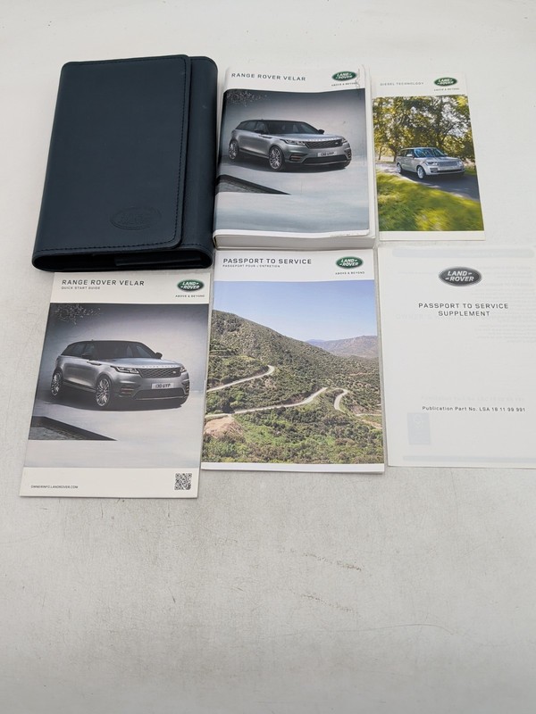 2019 Land Rover RANGE ROVER VELOR Owners Manual Quick Start Guide W/ Case