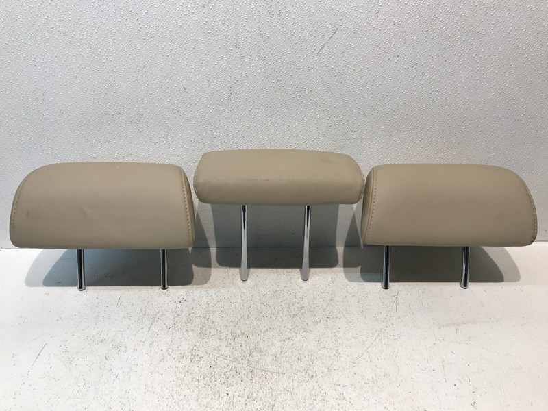 04-09 Lexus RX400 Rear 2nd Row Head Rest Set Beige Leather OEM