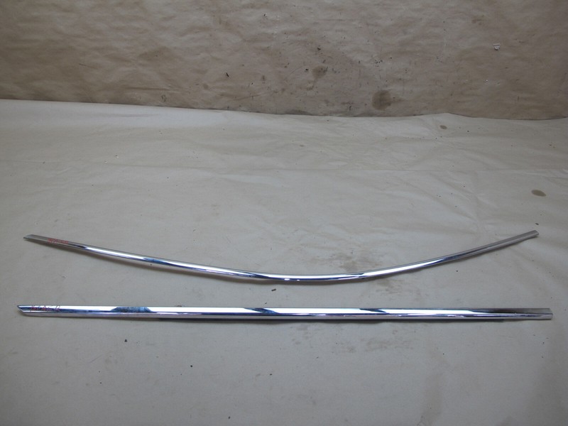 06-12 BENTLEY CONTINENTAL FLYING SPUR FRONT RIGHT DOOR CHROME TRIM MOLDING SET