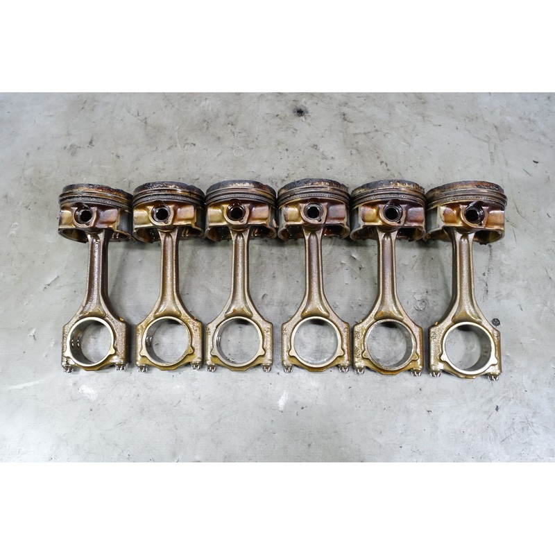 BMW E34 E36 M50 M52 325 323 2.5L Piston Connecting Rod Set 6 1993-1999 OEM