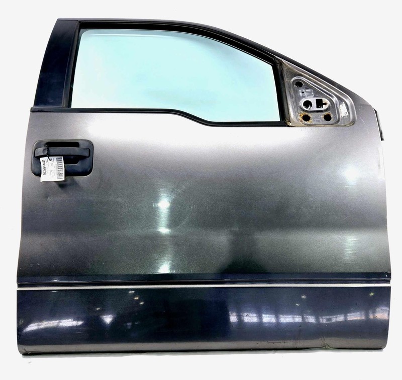 2009-2014 Ford F150 Front RH Passenger Door W/o Moulding Mounting Holes Gray OEM