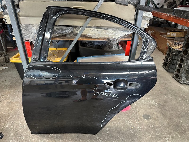 17-23 Alfa Romeo Giulia REAR LEFT DRIVER SIDE DOOR SHELL Black 408 OEM