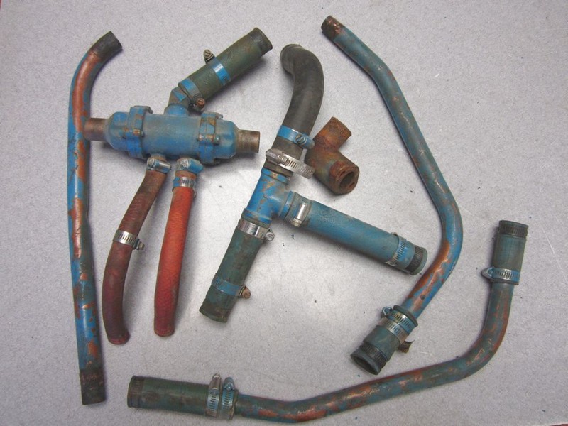 1971 Chris Craft OMC Stern Drive V8 Chevy Copper Water Tubes & Heat Exchanger
