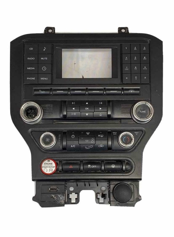 Ford Mustang radio am fm 2015 control panel & ignition switch OEM FR3T18E245BE