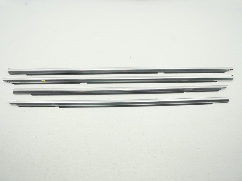 Used Front Rear LH RH Lower Chrome Window Trim Set 2007-2013 Mercedes S550 OEM