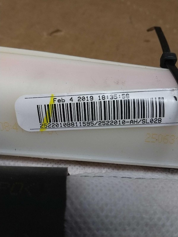 2019 GMC Terrain Right Curtain Air Bag White OEM Used 218k Miles 701342