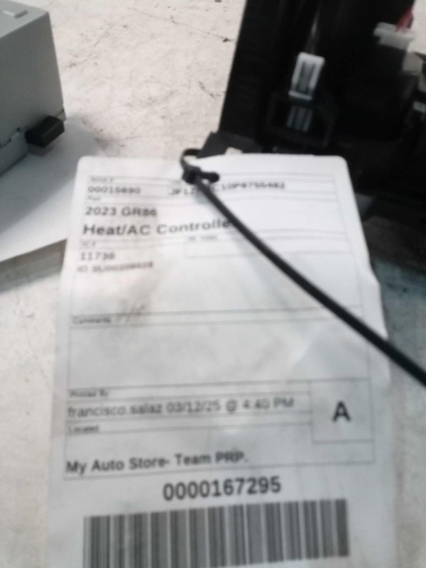 Used A/C Selector Switch fits: 2023 Toyota Gr86 automatic temperature control Ca