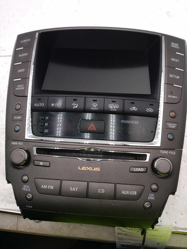 Used Infotainment Display fits: 2012 Lexus IS250 navigation display screen Sdn I