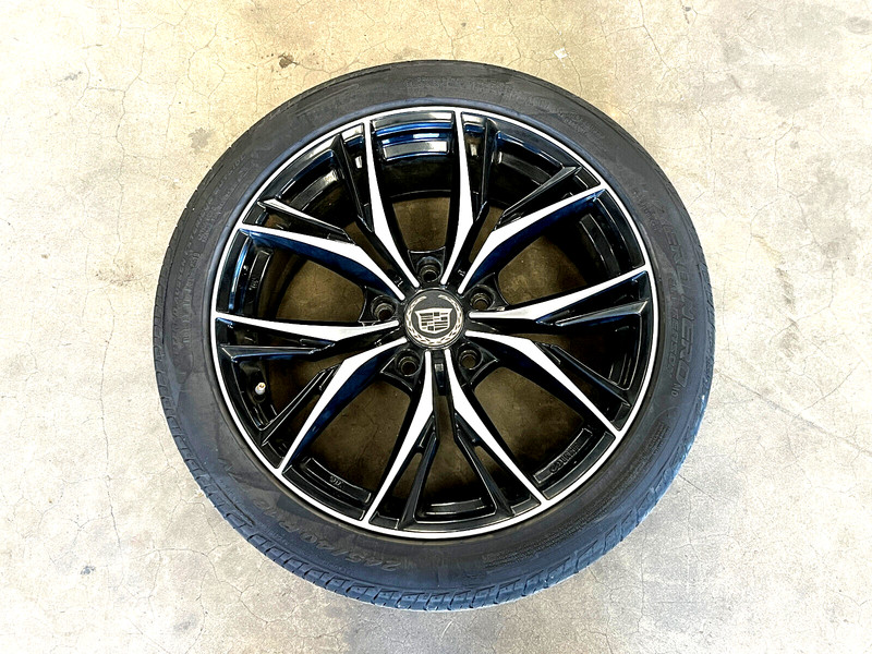 ⭐2014-2019 CADILLAC CTS WHEEL RIM TIRE 245/40/18 18X8 SILVER BLACK OEM LOT2583