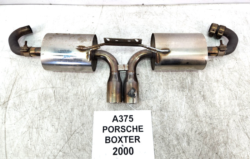 ✅ 2000-2002 FOR Porsche Boxster 986 2.7L Exhaust System Muffler Dual Tip