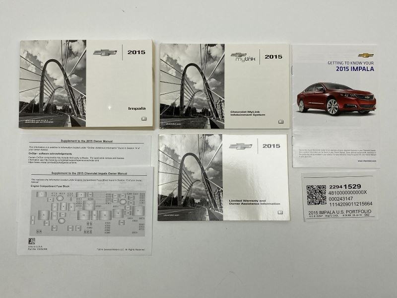 Owners Manual 2015 Chevrolet Impala 82263