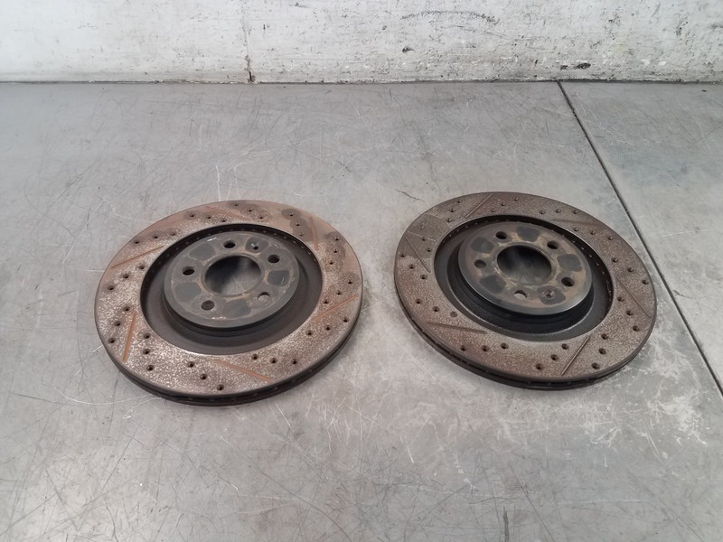 2014 Audi S4 Quattro B8 Rear Brake Rotors #8539 V3