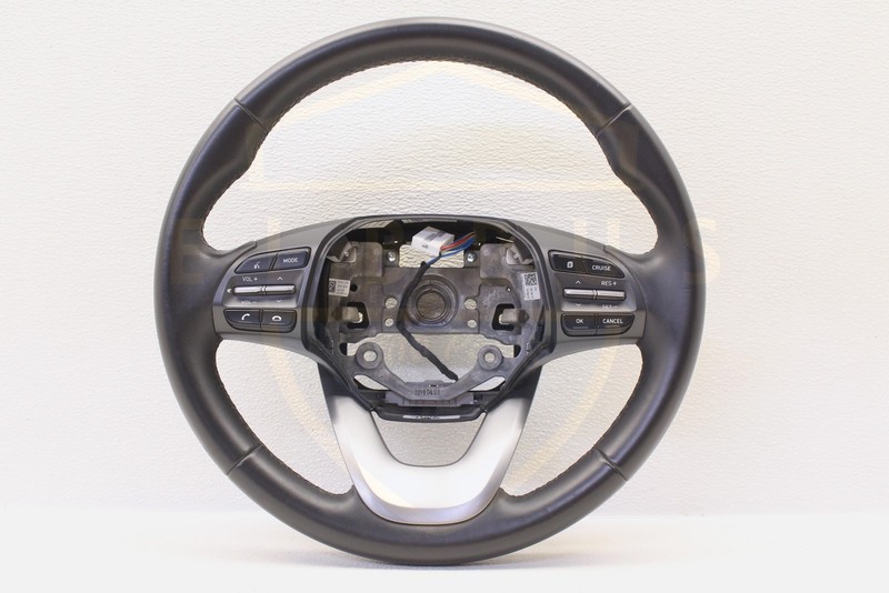 HYUNDAI KONA 18 19 20 21 STEERING WHEEL W/ CONTROLS NON LEATHER BLACK OEM