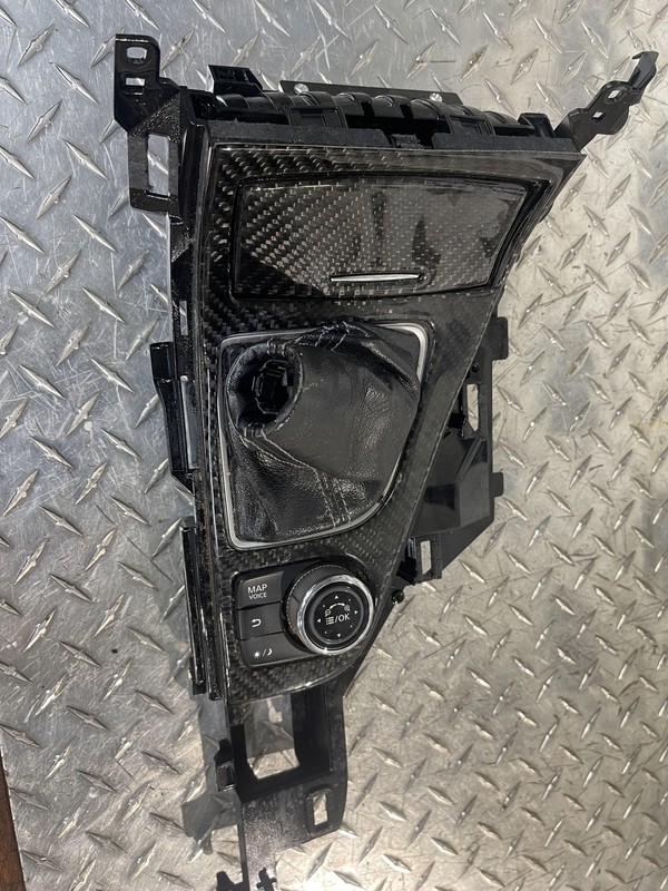 14-15 Infinti Q50 Center Console Shifter Assembly Carbon Fiber Look Oem
