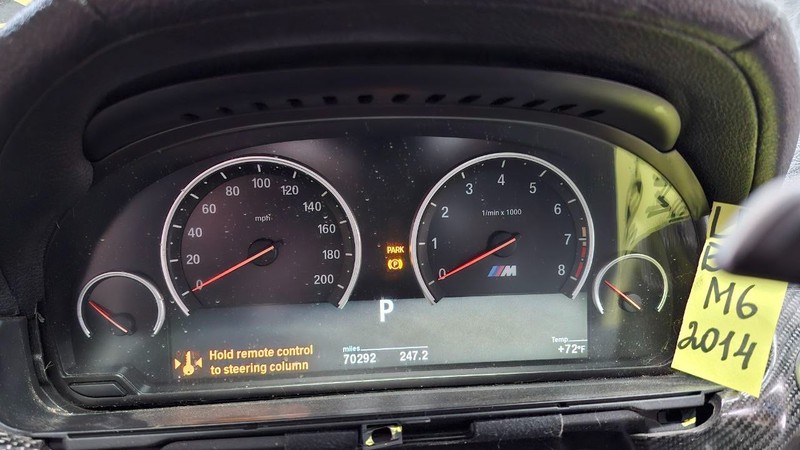 2013-2014 BMW F12 F13 M6 S63T MPH SPEEDOMETER INSTRUMENT GAUGE CLUSTER 7851194