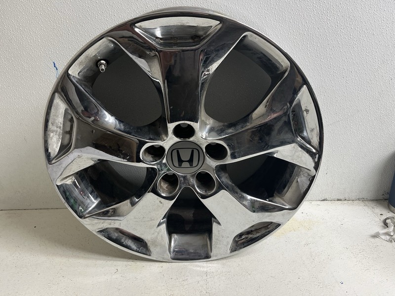2010-2012 Honda Crosstour 18x7 Alloy Wheel Rim Chrome Cladding 5 Spoke 18" Inch