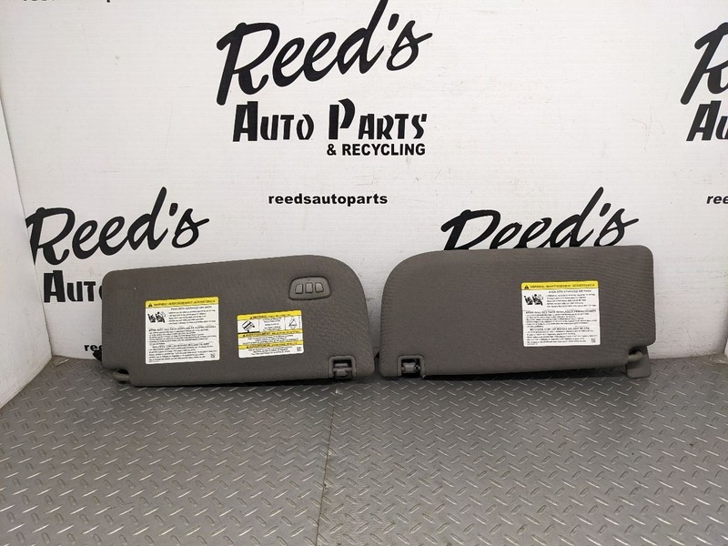 2015-2017 FORD F150 OEM FRONT LEFT RIGHT SIDE SUN VISOR GRAY SET CLOTH O 1193863