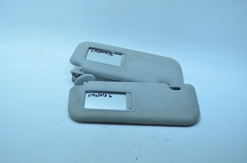 09-14 TOYOTA MATRIX FRONT LEFT / RIGHT SUN VISOR SET OEM