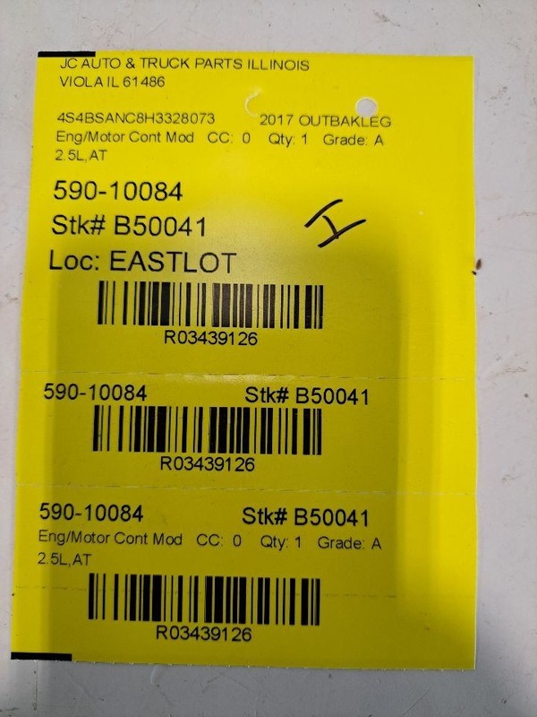 Engine ECM Electronic Control Module 2.5L Automatic CVT Fits 17 LEGACY 3439126