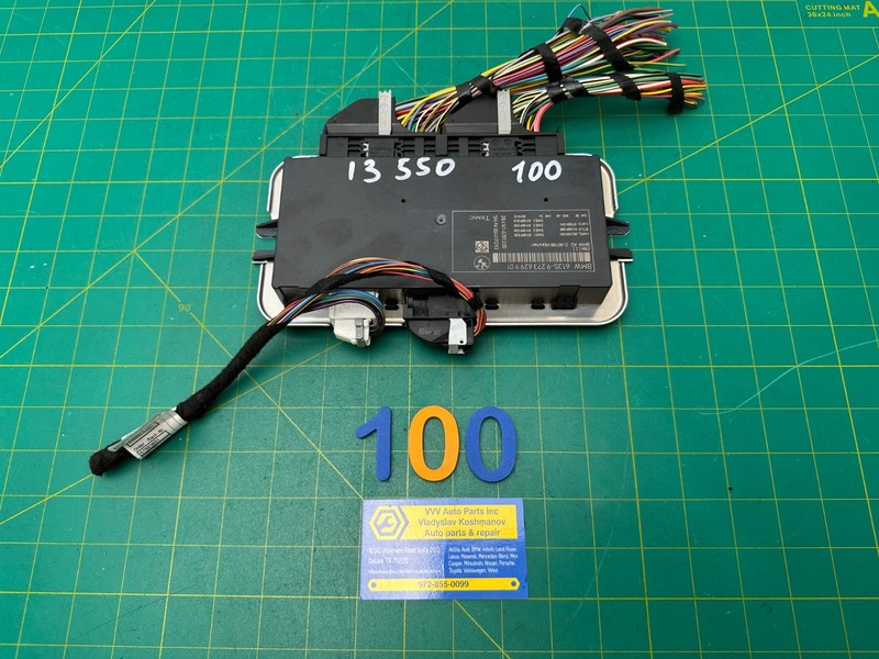 10-19 BMW F10 F12 F07 F06 FOOTWHELL LIGHT CONTROL MODULE OEM 9273629