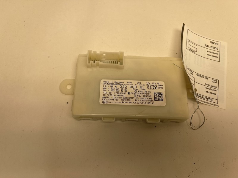 2013-2020 MERCEDES S-CLASS S550 W222 MULTIFUNCTION KEYLESS ENTRY MODULE UNIT OEM