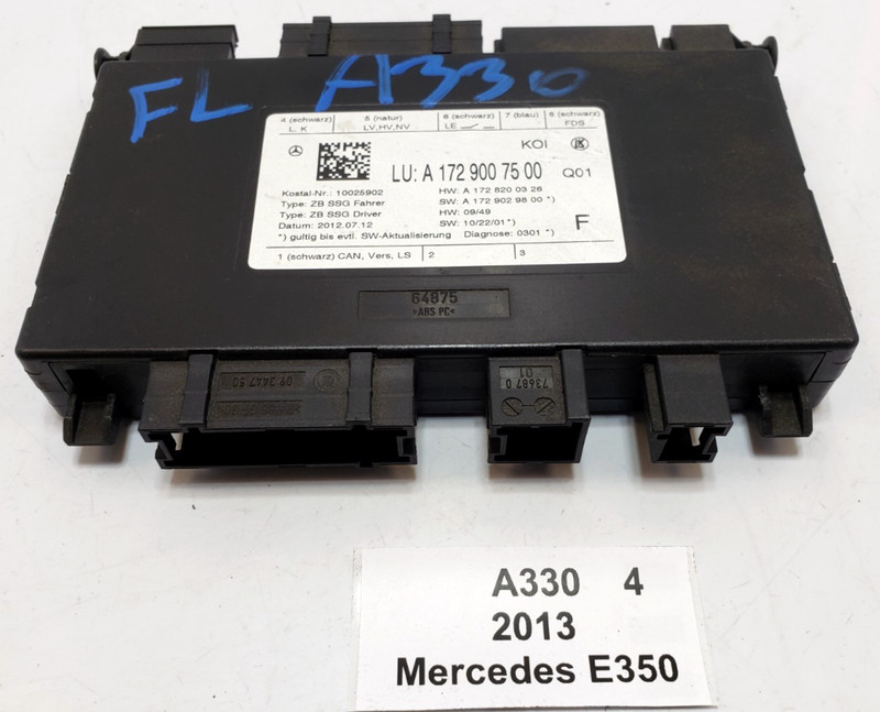 ✅ 2008-2018 OEM Mercedes W212 E350 Front Left Driver Side Seat Control Module