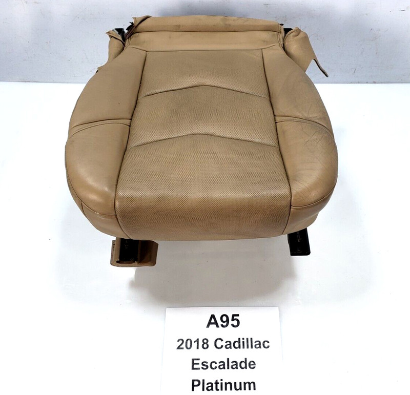 ✅ 17-20 OEM Cadillac Escalade Front Left Driver Side Lower Seat Leather Beige
