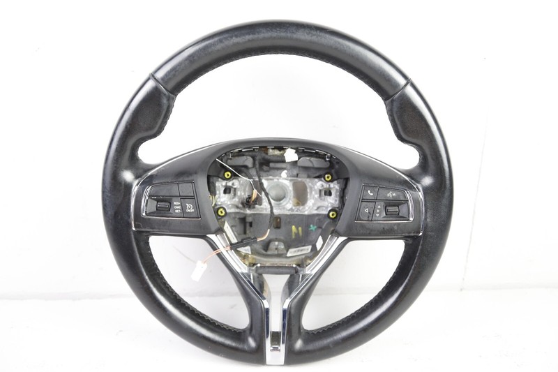 2014 - 2016 MASERATI GHIBLI M157 OEM STEERING WHEEL | BLACK LEATHER *WEAR*