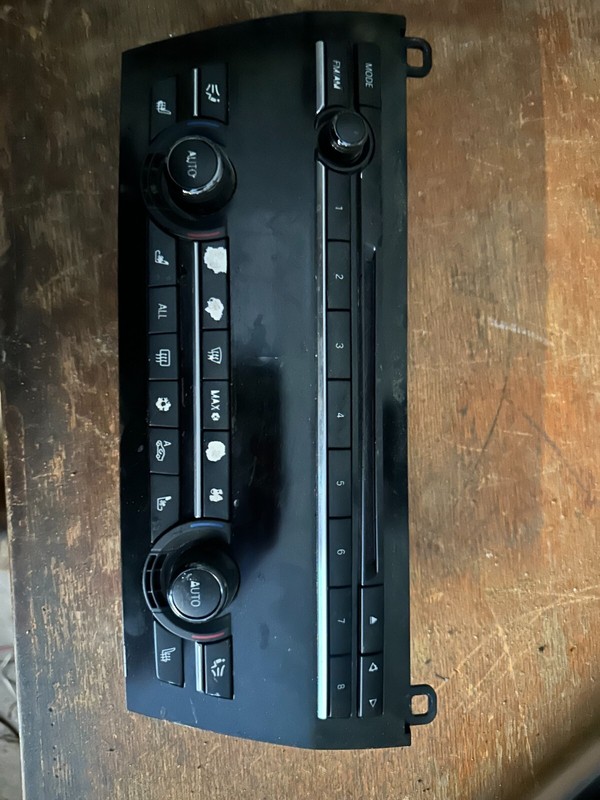 10-13 BMW 750i 550I GT 650I ALP7 OEM HEATER A/C AC CLIMATE & RADIO CONTROL PANEL