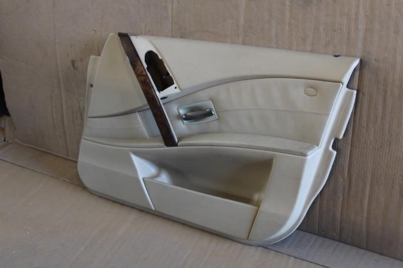2006 2007 BMW 530i 550i E60 RIGHT PASSENGER FRONT DOOR TRIM PANEL BEIGE TAN