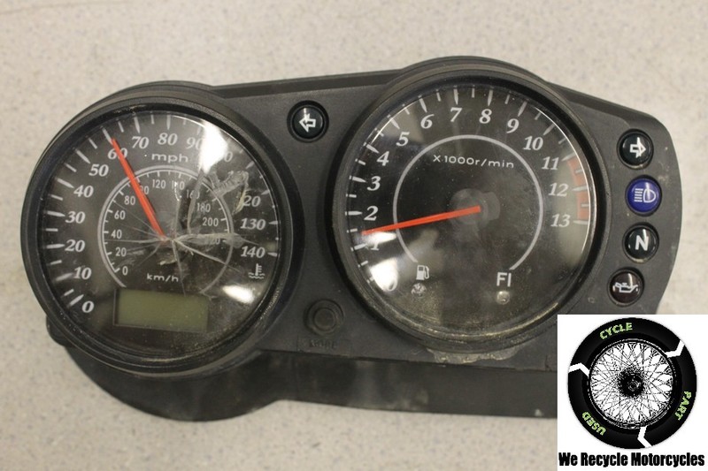 2008 KAWASAKI NINJA EX 650 SPEEDOMETER GAUGES CLUSTER W/ MOUNT 650R EX650 08