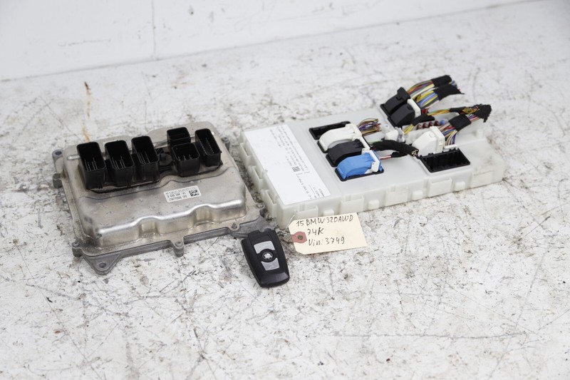 13-16 BMW F22 F30 228i 328i 428i AWD N26 ENGINE SET ECU DME FEM MODULE KEY 74K