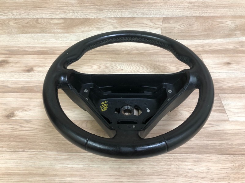 MERCEDES BENZ R171 SLK280 SLK350 OEM FRONT LEATHER STEERING WHEEL BLACK 05-11 2