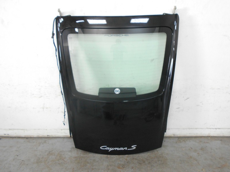 2007 07 08 Porsche Cayman S Black Rear Hatch / Glass Window #81198 Z10