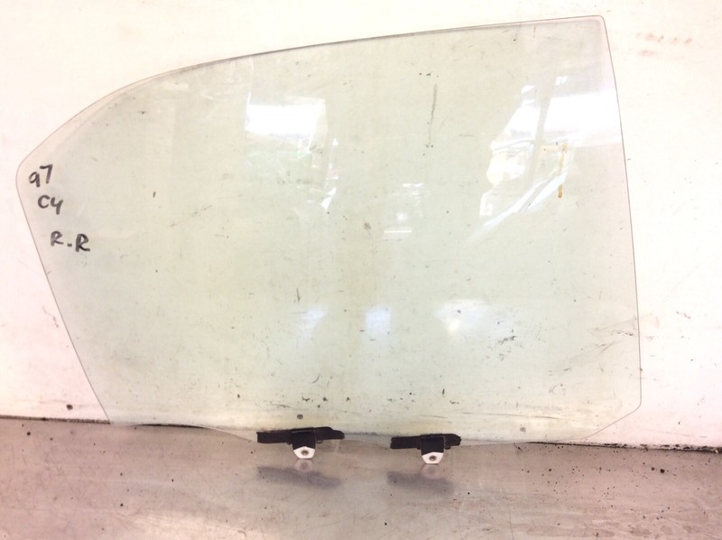 96-00 Civic 4Dr Right Rear Door Glass Window Green Used OEM
