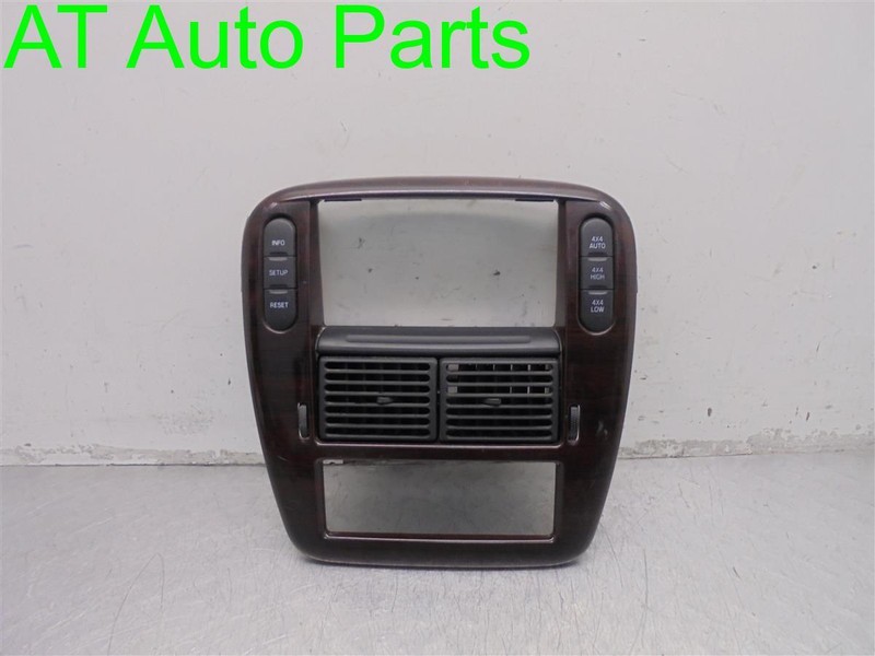 03 04 05 FORD EXPLORER 4X4 WOODGRAIN 4WD RADIO BEZEL CONTROL SWITCHES VENTS OEM